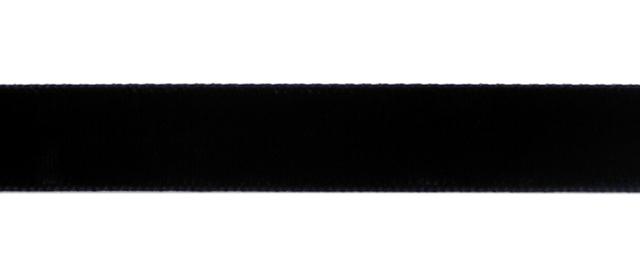 Samtband doppelseitig schwarz, 22mm