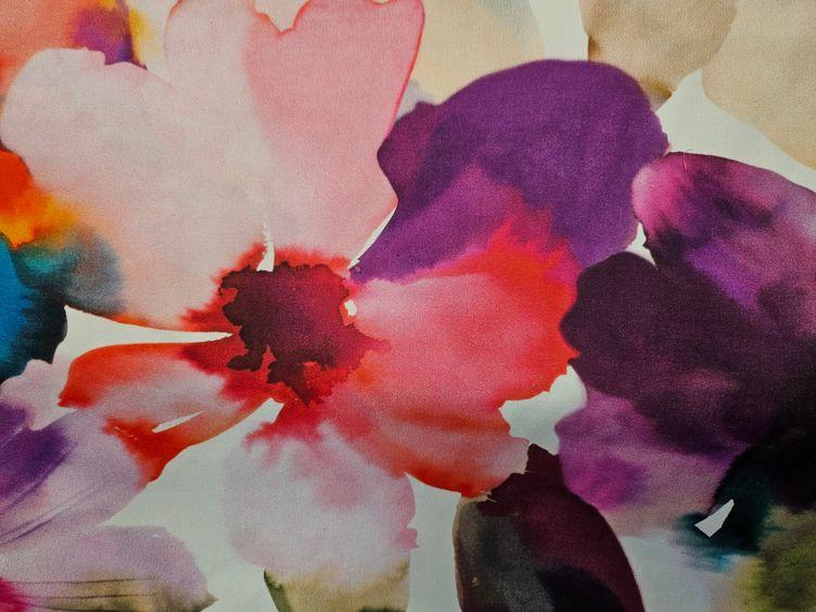 Baumwollstoff Aquarell Blumen - 1