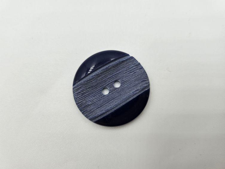 Dunkelblauer Knopf 34mm