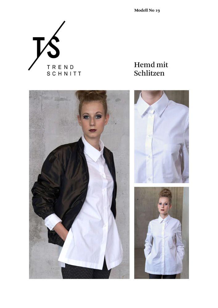 Trendschnitt No 19, Bluse mit Seitenschlitzen