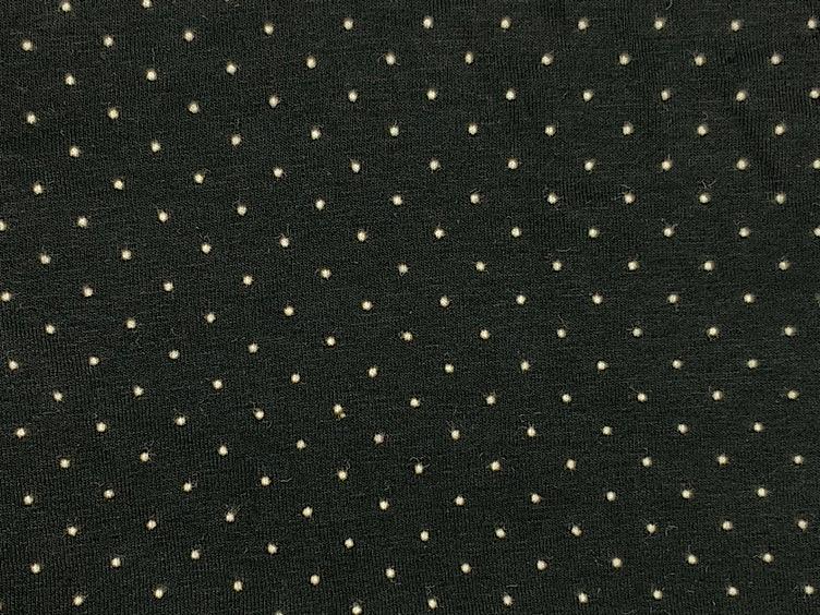 Viskose Jersey mit kleinen Tupfen schwarz - 0