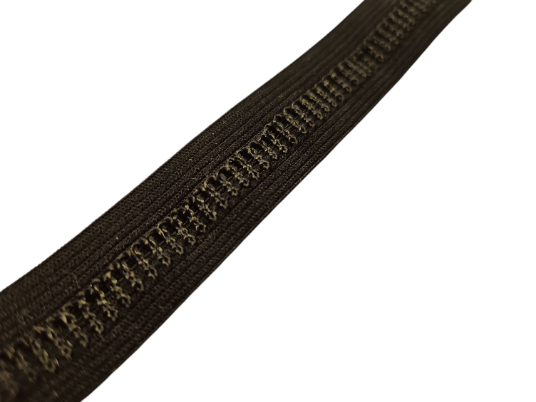 Elastisches Einfassband mit Spitzenabschluss - 0