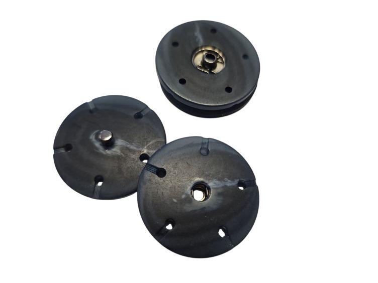 Dekorative Druckknöpfe 27mm matt, Dunkelblau