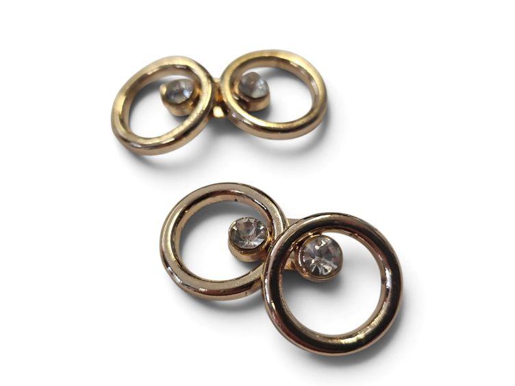 Romantische Metallschliesse, gold