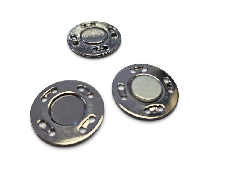 Magnetknopf extra dünn 20mm, silber