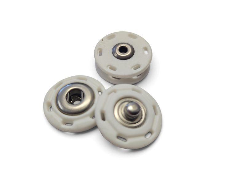 Druckknöpfe 20mm, weiss
