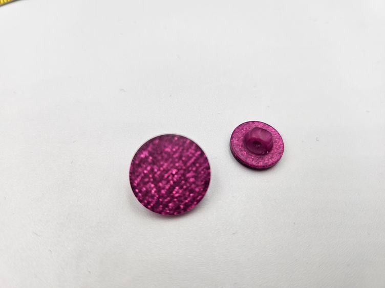 Pinker Knopf 12mm/15mm
