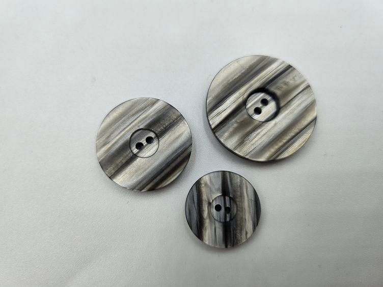 Grauer Knopf 18mm/23mm/28mm