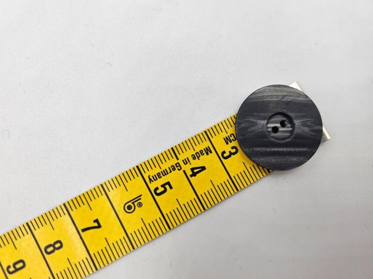 Schwarz grauer Knopf 18mm/23mm/28mm - 1