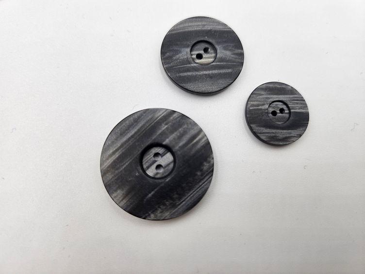 Schwarz grauer Knopf 18mm/23mm/28mm