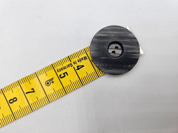 Schwarz grauer Knopf 18mm/23mm/28mm - 2