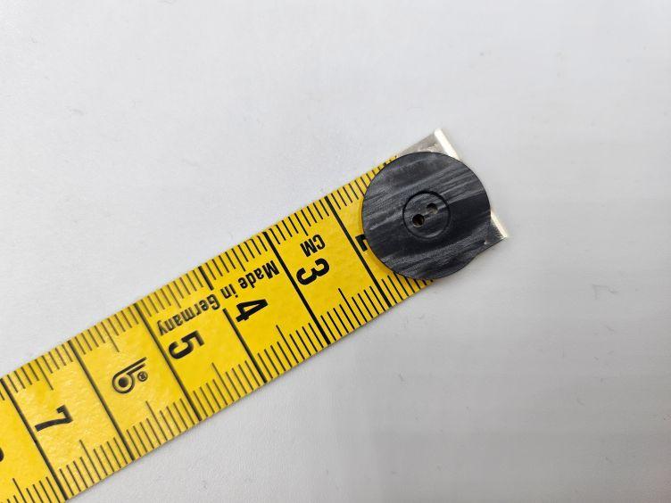 Schwarz grauer Knopf 18mm/23mm/28mm - 0