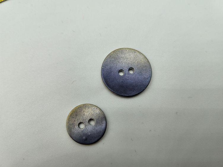 Metallknopf blau 15mm/20mm