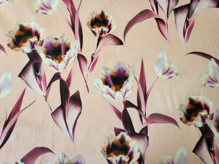 Baumwoll mit grossen Blumen - 1