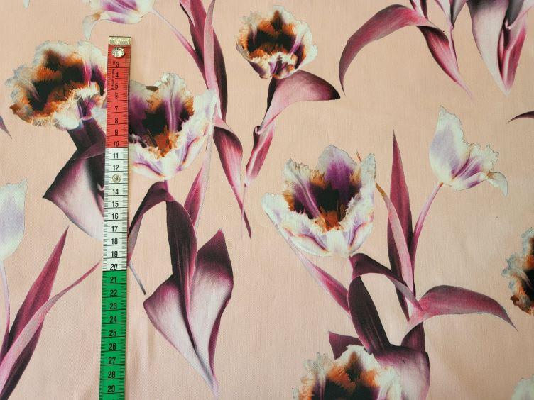 Baumwoll mit grossen Blumen - 0