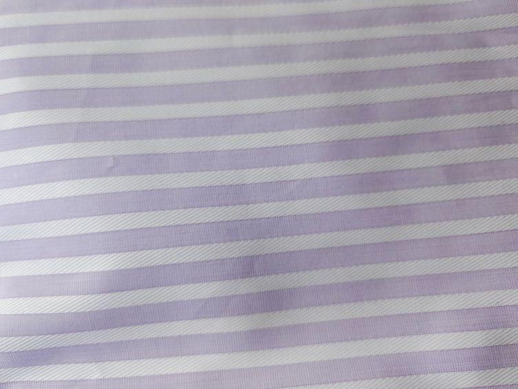 STOFFREST: Blusenstoff breite Streifen, violette - 0