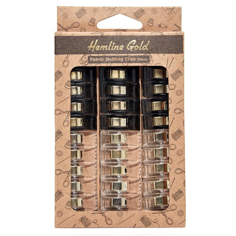 Hemline Gold Stoffklammern small, 30 Stk.
