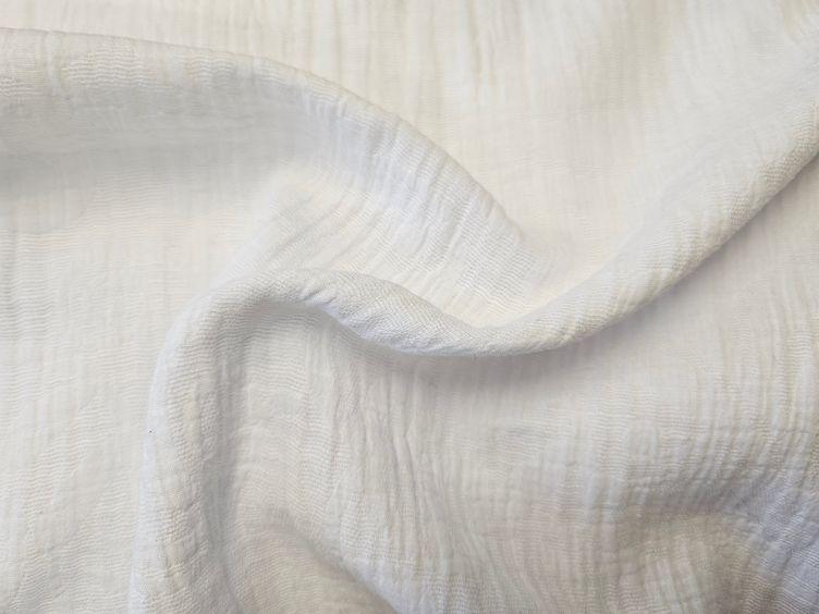Baumwolle Musseline Look, weiss