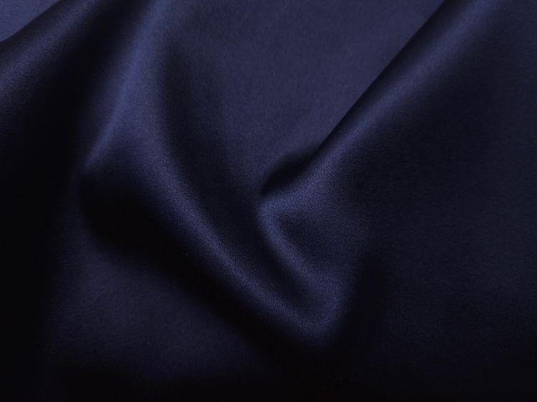 Satin-Seide Stretch, marine