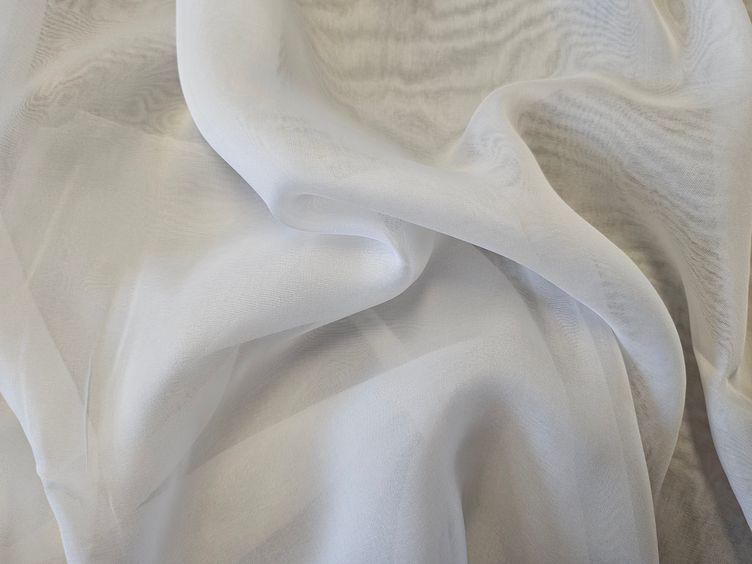 Seiden Chiffon, weiss