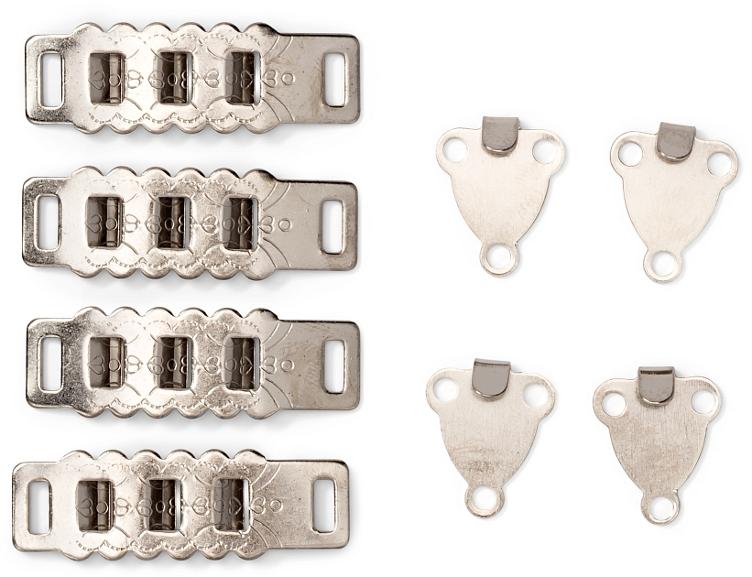 Prym Bundverschlüsse verstellbar, silber, 4mm - 1