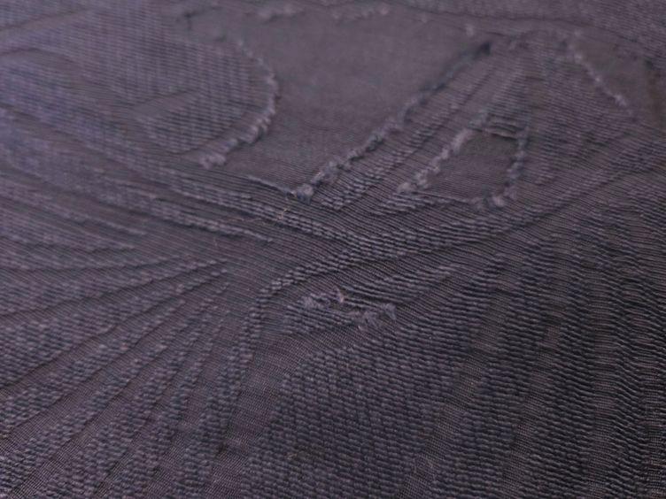 Viskose Jacquard mit Ausbrennern, blau - 1