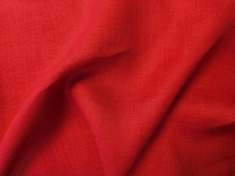 vorgewaschenes Leinen, rot