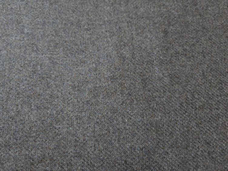 Wolle mit Stretch, braun grau - 0