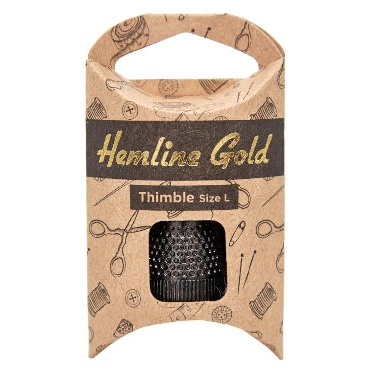 Hemline Gold Fingerhut L, schwarz