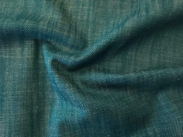 schwerer Jeansstoff, grün