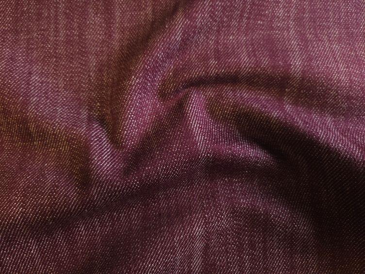 Schwerer Jeansstoff bordeaux