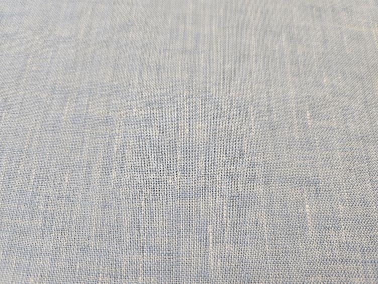 Leinen melange, blau - 0