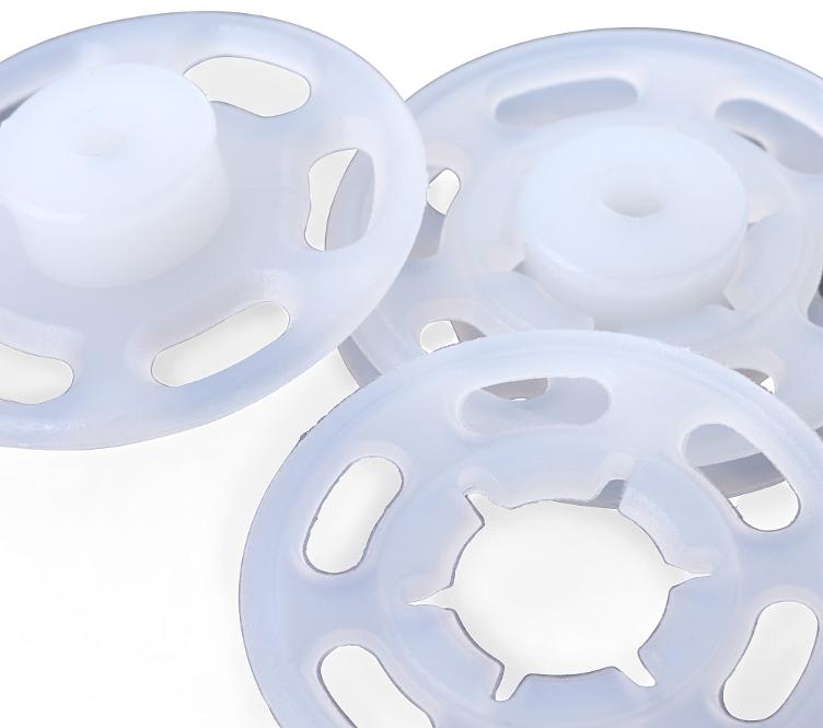 Prym Annähdruckknopf, transparent 21 mm, Karte 3 Stk. - 1