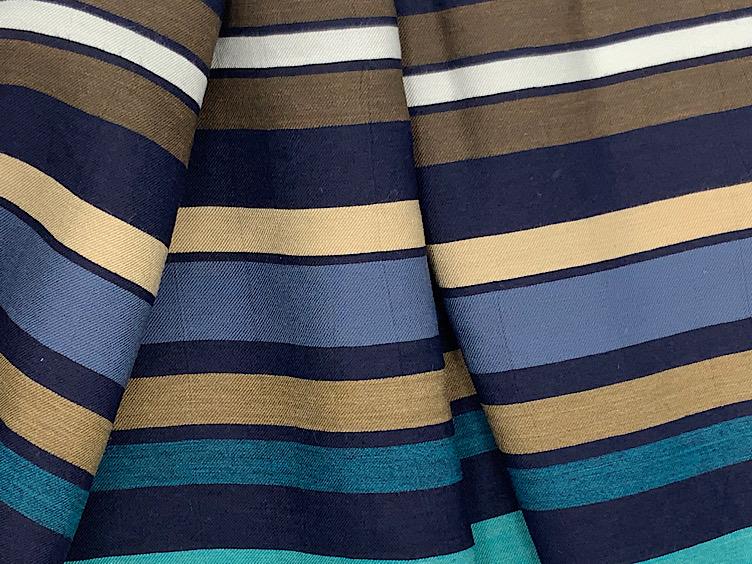 Viskose/Polyesterstoff gestreift