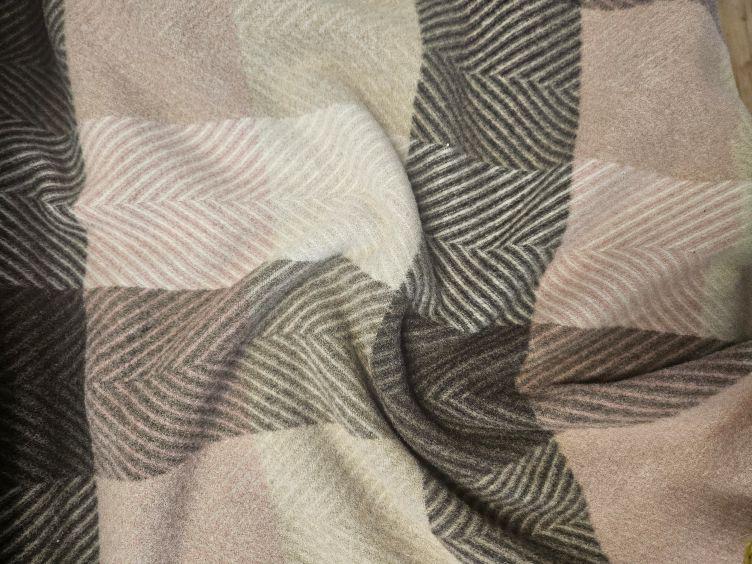 Woll-Flausch Multicolor, braun rosa