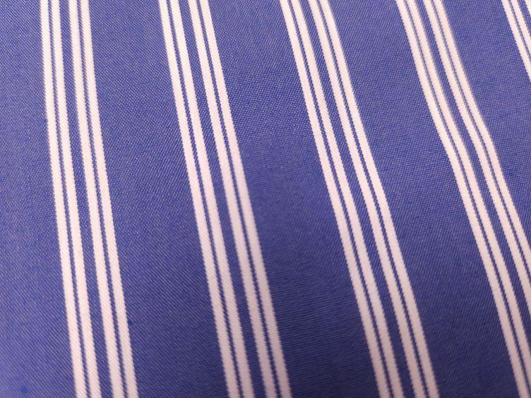Baumwoll-Stretch, Streifen breit blau - 2