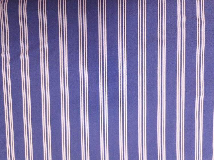 Baumwoll-Stretch, Streifen breit blau - 1