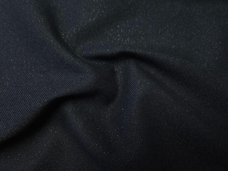 Baumwoll-Köper mit Lurex, marine