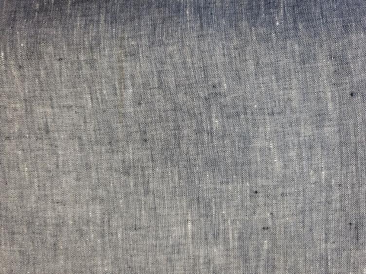 Leinenstoff blau meliert - 0