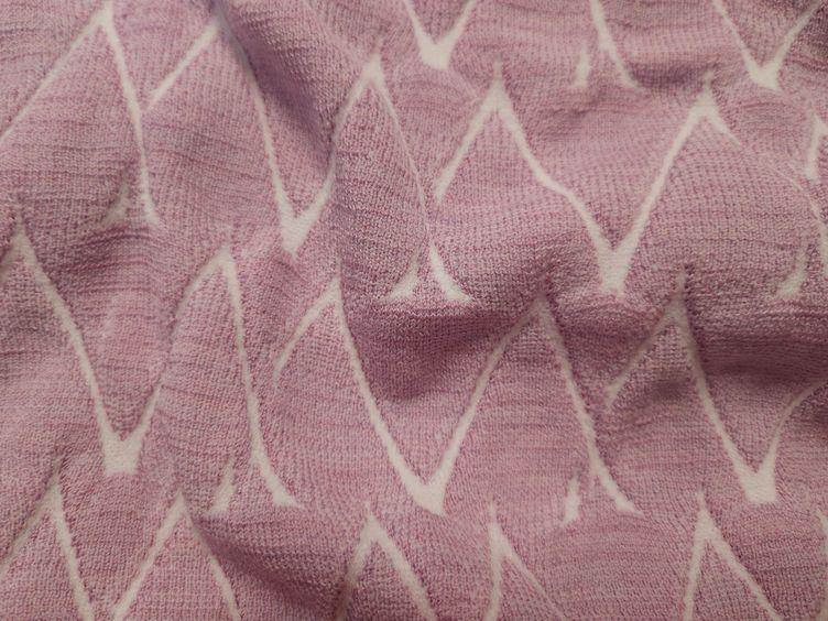 Merino-Jacquard Stretch Lila