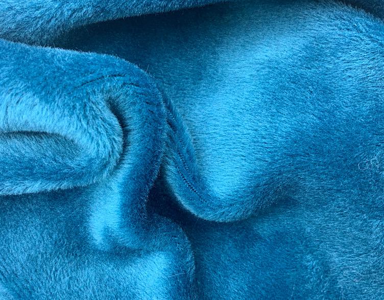 Sweater mit Fell, petrol