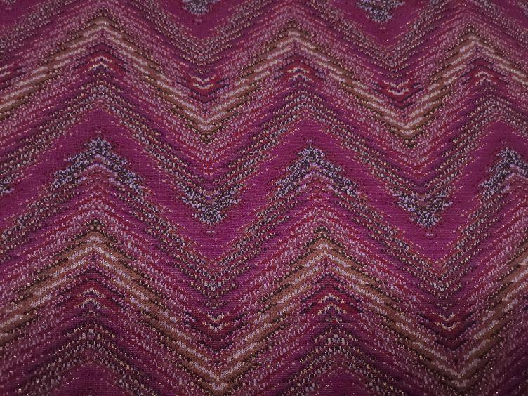 STOFFREST: Strick Zick-Zack mit Lurex, fuchsia - 1