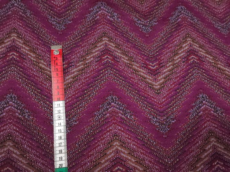STOFFREST: Strick Zick-Zack mit Lurex, fuchsia - 0