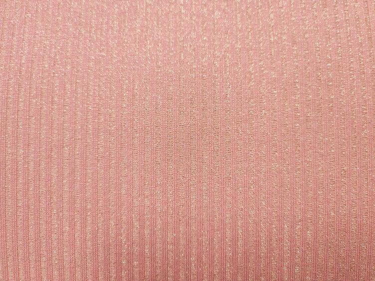 Jersey Glitzer Rippe, rosa - 0