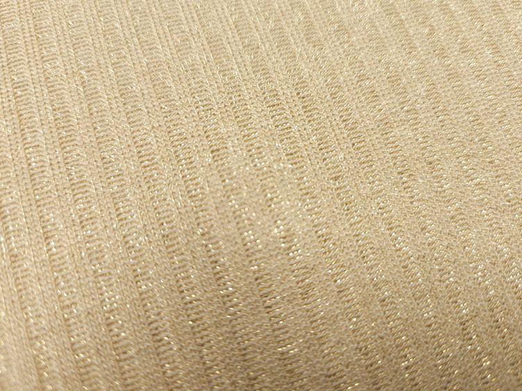 Jersey Glitzer Rippe, beige - 1