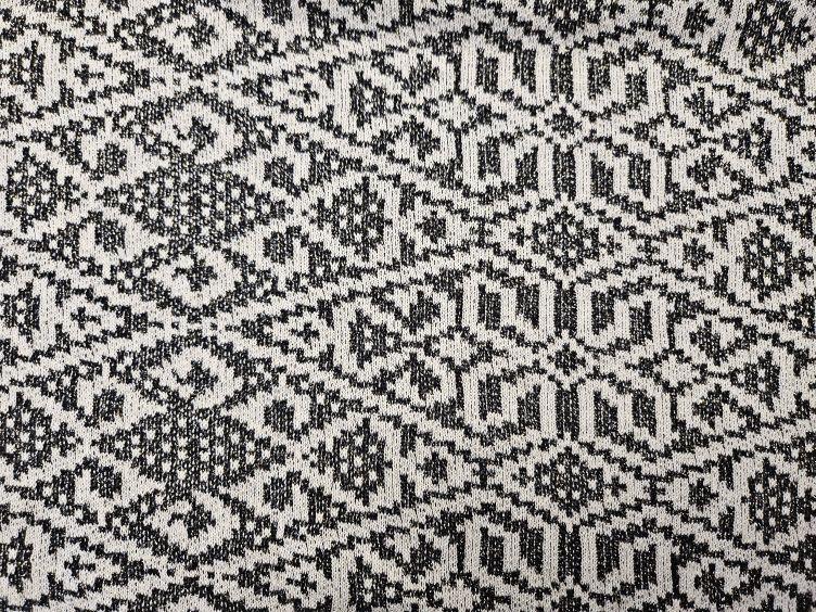 Baumwoll-Jacquard Strick mit Lurex - 1