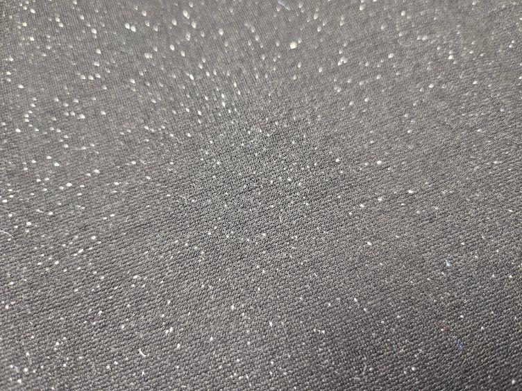 Punto Milano silber-Flitter, schwarz - 1