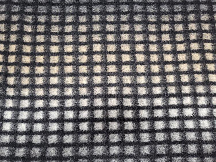 Wolle Quadrate mit Farbverlauf schwarz - 1
