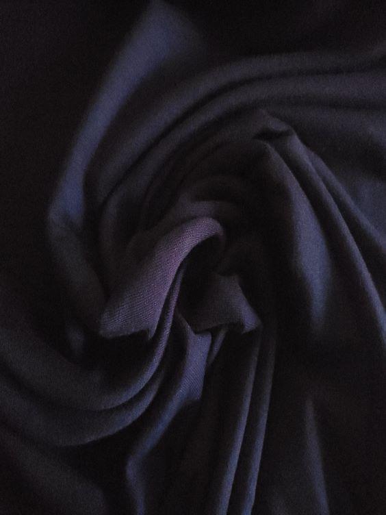 Viskosejersey innen aufgerauht dunkelblau