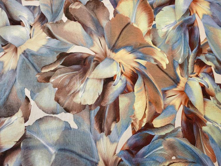 Viskose Jersey grosse Blumen - 1